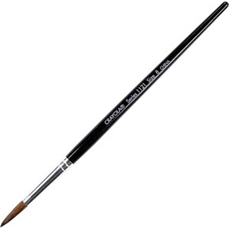 Classroom Creations Compact Hair & Wide Watercolor Brush, 12PK CL3761324